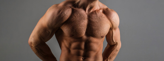 Six pack, abs, strong chest. Sexy muscular male torso six packs, ab. Strong male, torso man....
