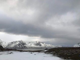 Traveling in the arctic, Norway Tromsø, Snow cold and solitude