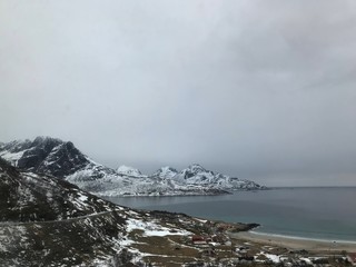 Traveling in the arctic, Norway Tromsø, Snow cold and solitude