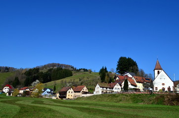 Fototapeta na wymiar Reichenbach, Ortsteil Freiamt, im Schwarzwald