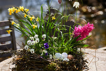 ostern eier blumen