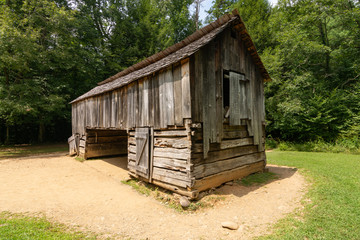 Old farm building, cades cove, smokey mountain national park, Tennessee.