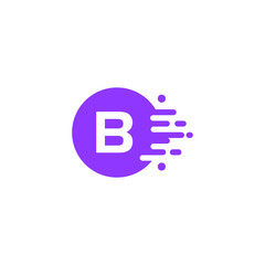 molecule initial Letter B Logo design