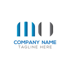 Initial MO letter Logo Design vector Template. Abstract Letter MO logo Design