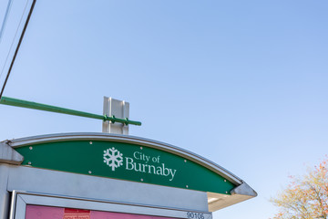 City of Burnaby bus stop
