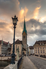 Naklejka premium Zurich in Switzerland in early spring