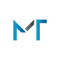Initial MT letter Logo Design vector Template. Abstract Letter MT logo Design