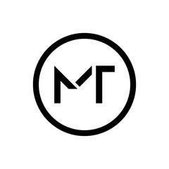 Initial MT letter Logo Design vector Template. Abstract Letter MT logo Design
