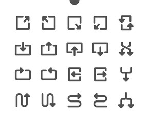 Arrows v5 UI Pixel Perfect Well-crafted Vector Solid Icons 48x48 Ready for 24x24 Grid for Web Graphics and Apps. Simple Minimal Pictogram