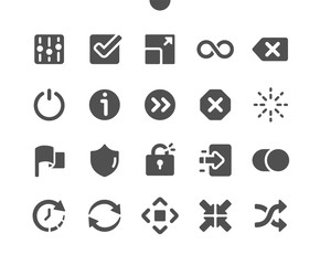 Control Well-crafted Pixel Perfect Vector Solid Icons 30 2x Grid for Web Graphics and Apps. Simple Minimal Pictogram