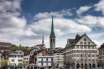 Fototapeta na wymiar Zurich in Switzerland in early spring