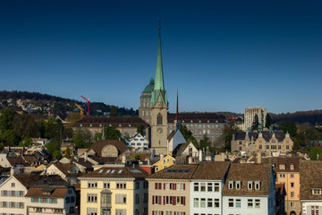 Fototapeta na wymiar Zurich in Switzerland in early spring