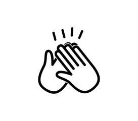 Applause icon vector logo design template