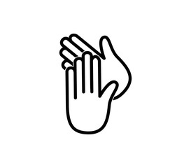 Obraz premium Hand wash icon vector illustration