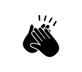 Fototapeta premium Applause icon vector logo design template