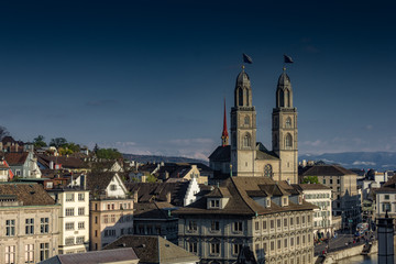 Zurich in Switzerland in early spring