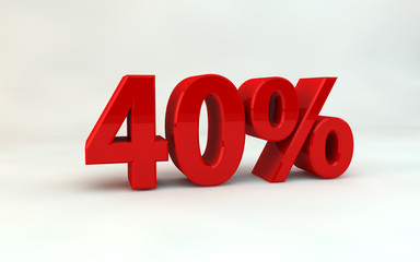 3d letters 40%