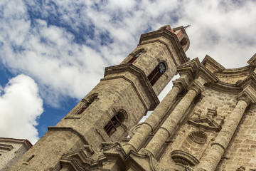 old and historic building city life in havana cuba