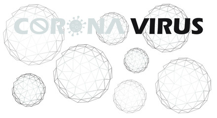 Corona virus banner, vector illustration