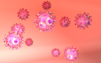 Virus abstract illustration