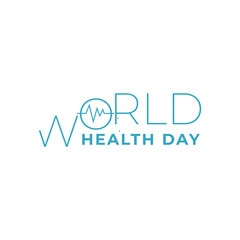 Design about world health day celebration with support nurses and midwives greeting concept