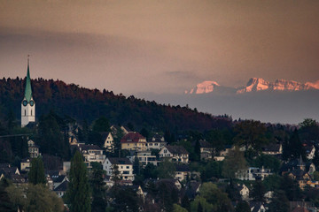 Zurich in Switzerland in early spring