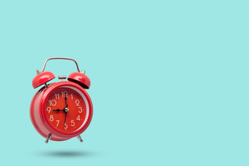 alarm clock on white background