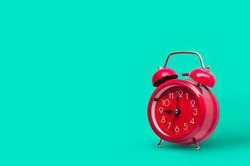 alarm clock on white background