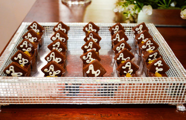 wedding cake with flowers