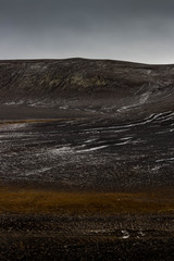 Iceland volcanic landscape. Iceland color