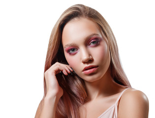 Fototapeta premium beauty portrait of a young beautiful woman