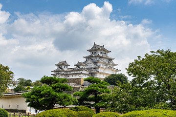 Obraz premium View of Himeji Castle, considered as Japan's most spectacular castle and popular tourist destination