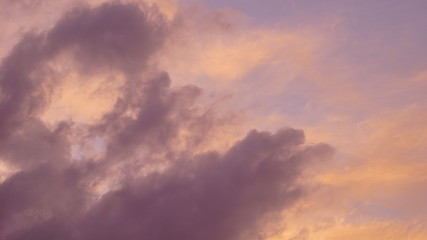 Naklejka na ściany i meble sunset clouds 