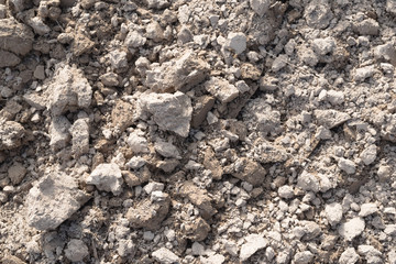 Plowed land before sowing crops.