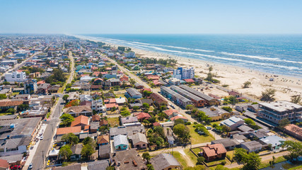 Arroio do Sal - RS. Aerial view of the beach and town of Arroio do Sal - RS - Brazil