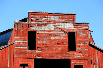 old red barn