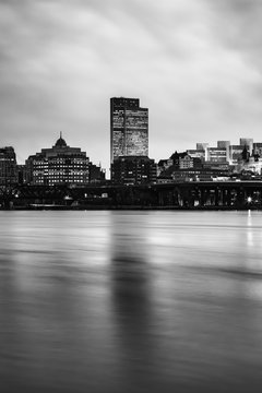 Albany Skyline in black and white © blanchardimage
