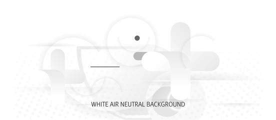 Abstract white backgroundl light pale vector background. Abstract geometric art delicate nuance