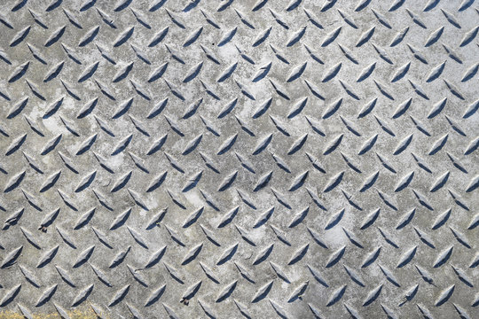 Abstract metal diamond plate background