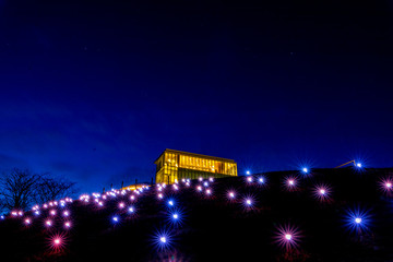 西田幾多郎哲学記念館ライトアップ