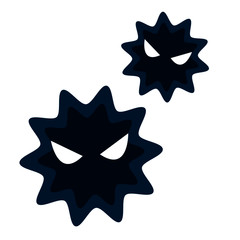 浮遊するウイルス