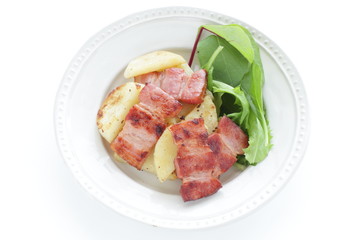 bacon and potato stir fried for comfort food