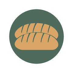 toasted bread illustration design