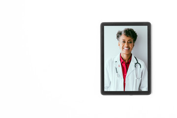 Fototapeta premium Healthcare Worker having Video Chat with Patients