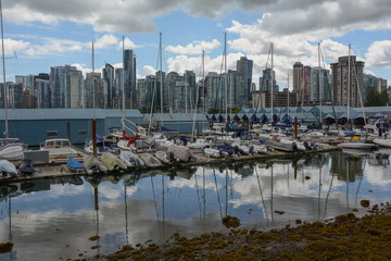 Obraz premium View of Vancouver Harbor and Downtown, Canada