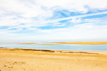 Solitary beaches of the north of morroco