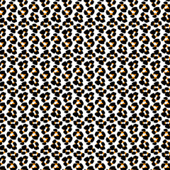Seamless abstract leopard pattern flower
