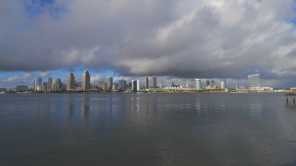 Skyline of San Diego on a sunny day - travel photography