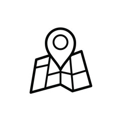 Location pin icon template