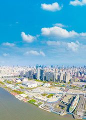 Cityscape of Pudong New District, Shanghai, China